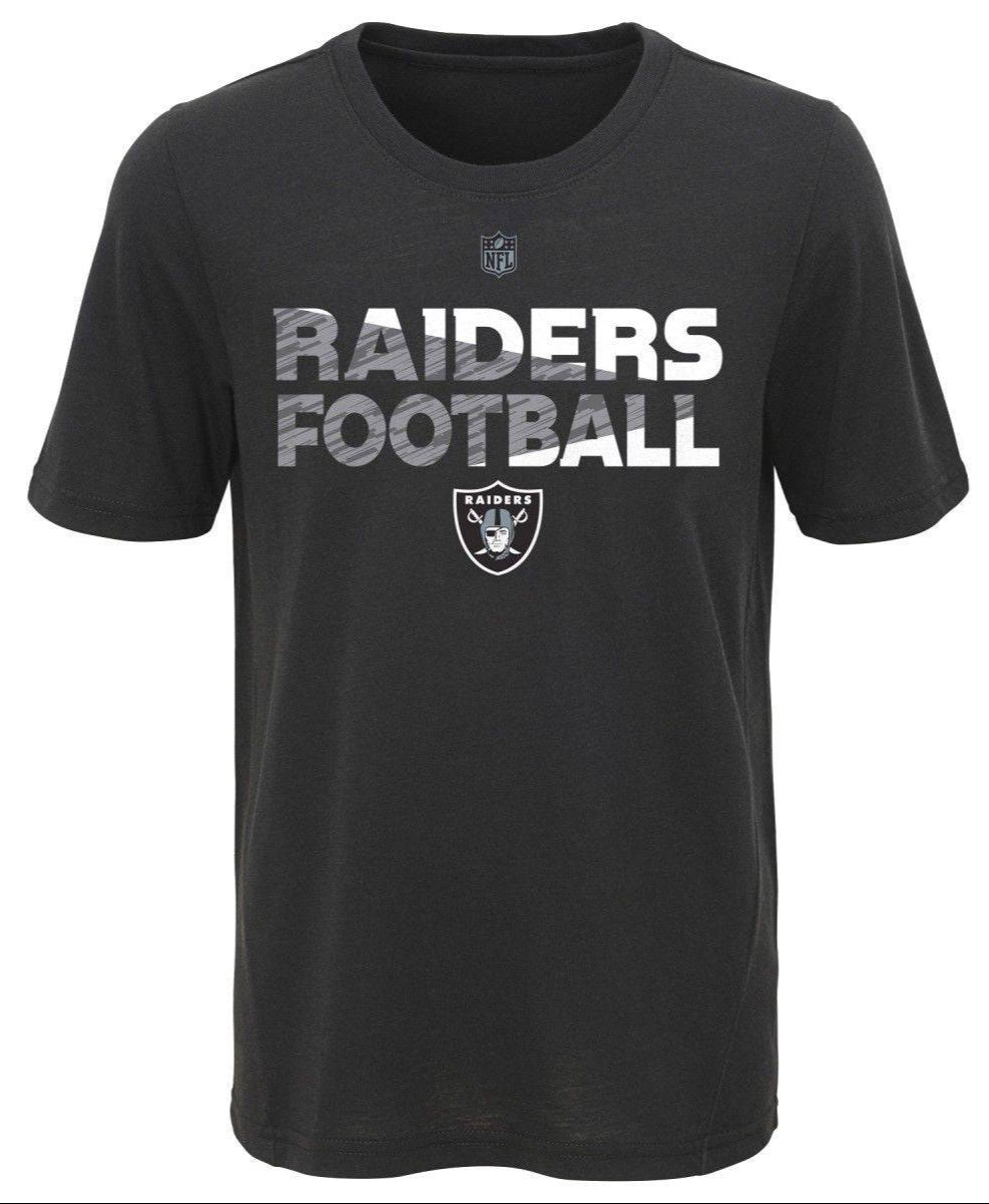 Las Vegas Raiders Youth NFL Flux Dual Blend Short Sleeve T-Shirt product image 1, provided for visual reference and product