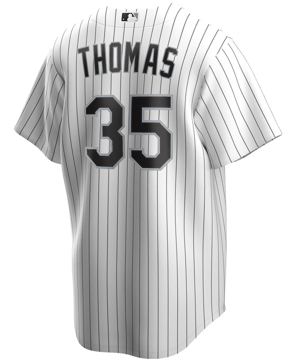 NIKE Men Frank Thomas Chicago White Sox White Home Premium Twill Replica Jersey product image 1, provided for visual