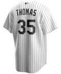 NIKE Men Frank Thomas Chicago White Sox White Home Premium Twill Replica Jersey product image 1, provided for visual