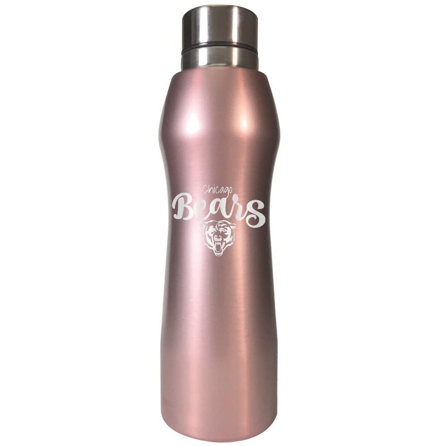 Chicago Bears 20oz. Rose Gold Hydration Bottle product image 1, provided for visual reference and product detail review