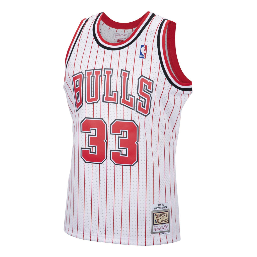 Scottie Pippen Chicago Bulls Mitchell & Ness 1995-96 Hardwood Classics Reload Swingman Jersey - White for Men product image