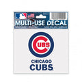 Chicago Cubs Primary Logo And Script 3X4 Multi Use Decal product image 1, provided for visual reference and product detail