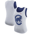 Chicago Cubs Nike White Out Tank Top for Women product image 1, provided for visual reference and product detail review