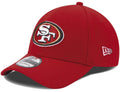 Mens San Francisco 49ers New Era Scarlet 39THIRTY Team Classic Flex Hat product image 1, provided for visual reference and