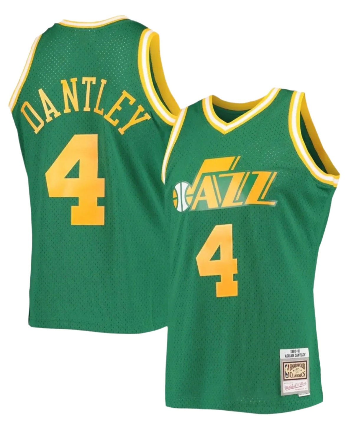 Adrian Dantley Utah Jazz Mitchell & Ness 1980-81 Green Hardwood Classics Swingman Jersey for Men product image 1, provided