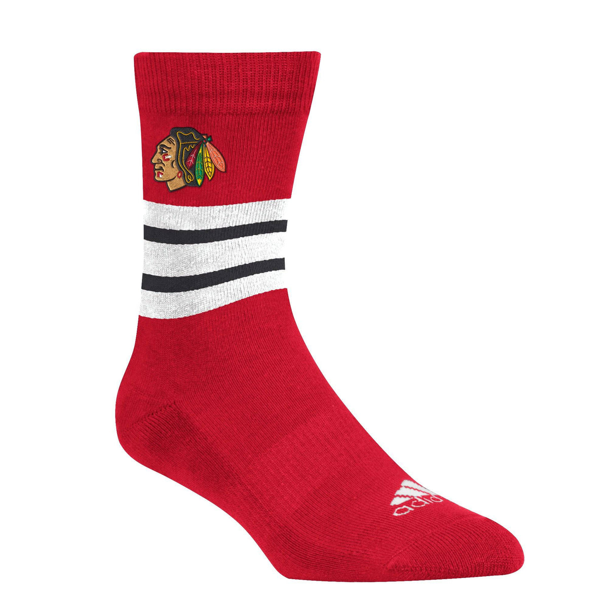 Chicago Blackhawks Finished Goods Team Color Performance Crew Socks product image 1, provided for visual reference and