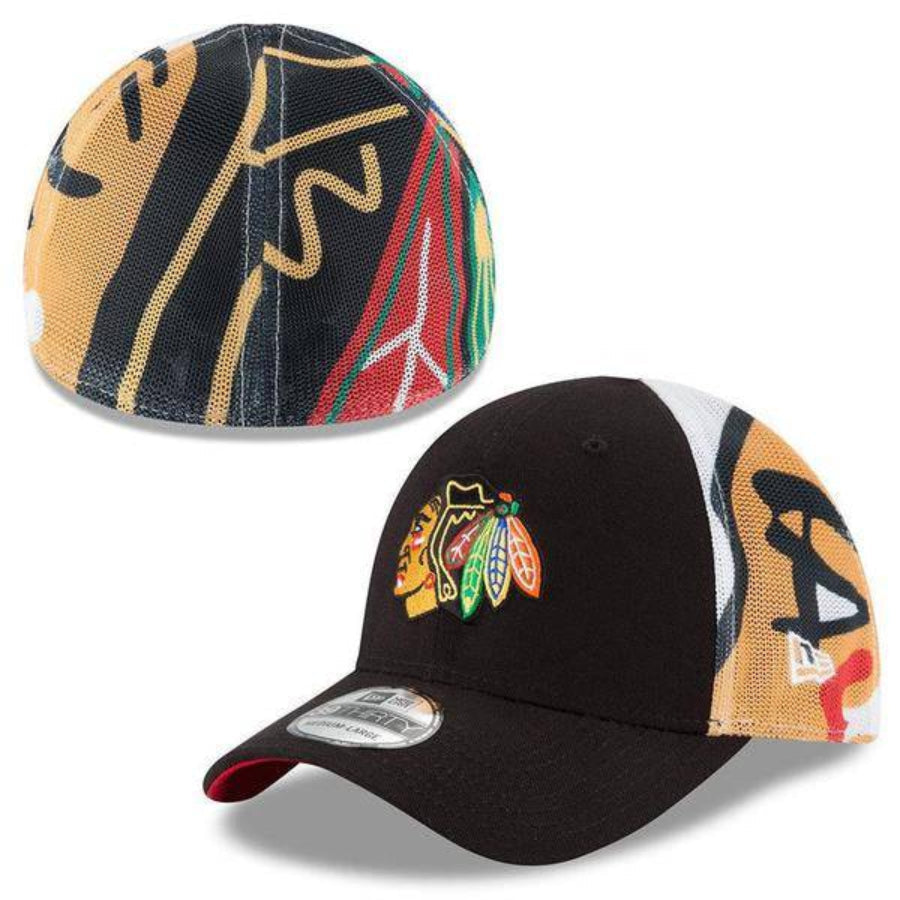 Toddler/Child Reebok Chicago Blackhawks Jr Logo Wrapped 39THIRTY Flex Fit Hat product image 1, provided for visual reference