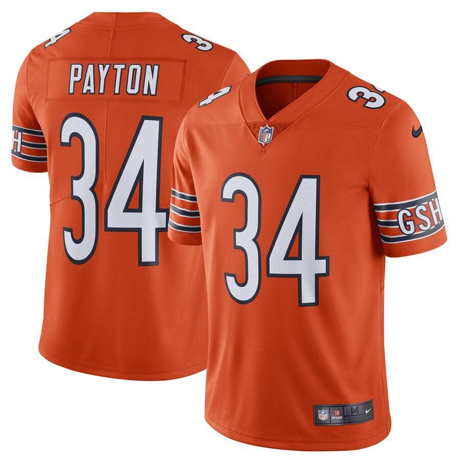 Chicago Bears Walter Payton Nike Orange Alternate Vapor Untouchable Limited Retired Player Jersey for Men product image 1,