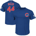 Chicago Cubs Anthony Rizzo Majestic Royal 2016 World Series Champions Name & Number T-Shirt for Men product image 1,