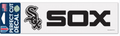 Chicago White Sox 3X10 Perfect Cut Decal Current Logo and Horizontal Logo By Wincraft product image 1, provided for visual