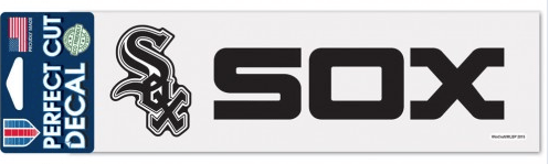 Chicago White Sox 3X10 Perfect Cut Decal Current Logo and Horizontal Logo By Wincraft product image 1, provided for visual