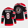 Chicago Blackhawks Dominik Kubalik adidas Black Reverse Retro Premium Twill Authentic Team Jersey for Men product image 1,