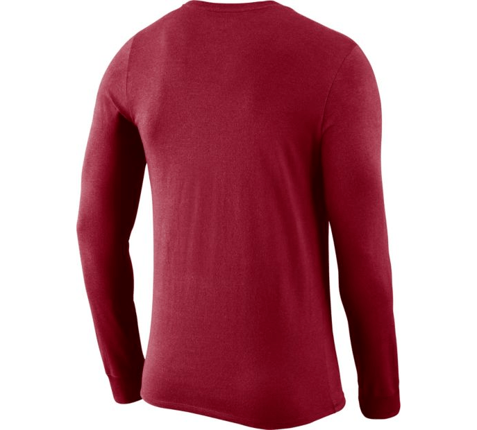 Nike Men Alabama Crimson Tide Crimson Dri-FIT Logo Long Sleeve Shirt product image 2, provided for visual reference and