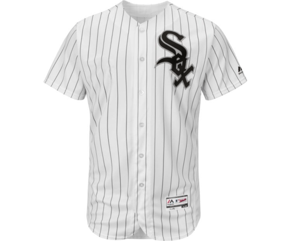Mens Chicago White Sox Authentic Home Blank Flex Base Jersey product image 2, provided for visual reference and product