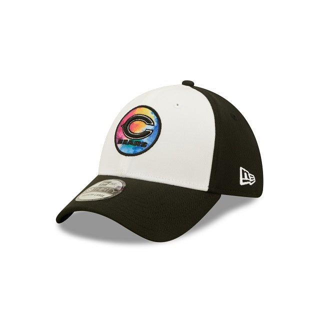 Chicago Bears New Era Crucial Catch 2022 NFL Coaches Sideline Primary Logo White/Black 39THIRTY Flex Hat for Men product