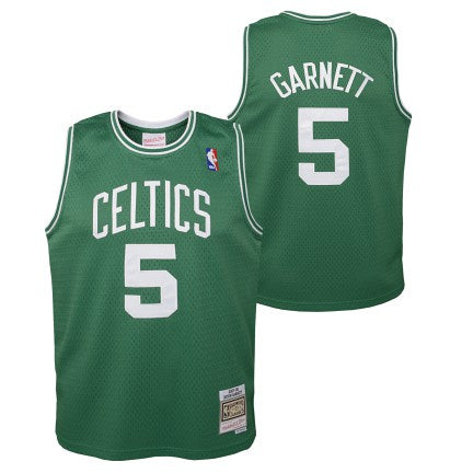 Youth Boston Celtics Kevin Garnett Mitchell & Ness Kelly Green 2007-08 Hardwood Classics Swingman Jersey product image 1,