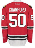 Mens Chicago Blackhawks Corey Crawford Edge 2 Authentic Home Jersey by Reebok product image 1, provided for visual reference