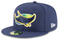 Tampa Bay Rays New Era Navy Game Authentic Collection Alternate On-Field 59FIFTY Fitted Hat for Men product image 1,