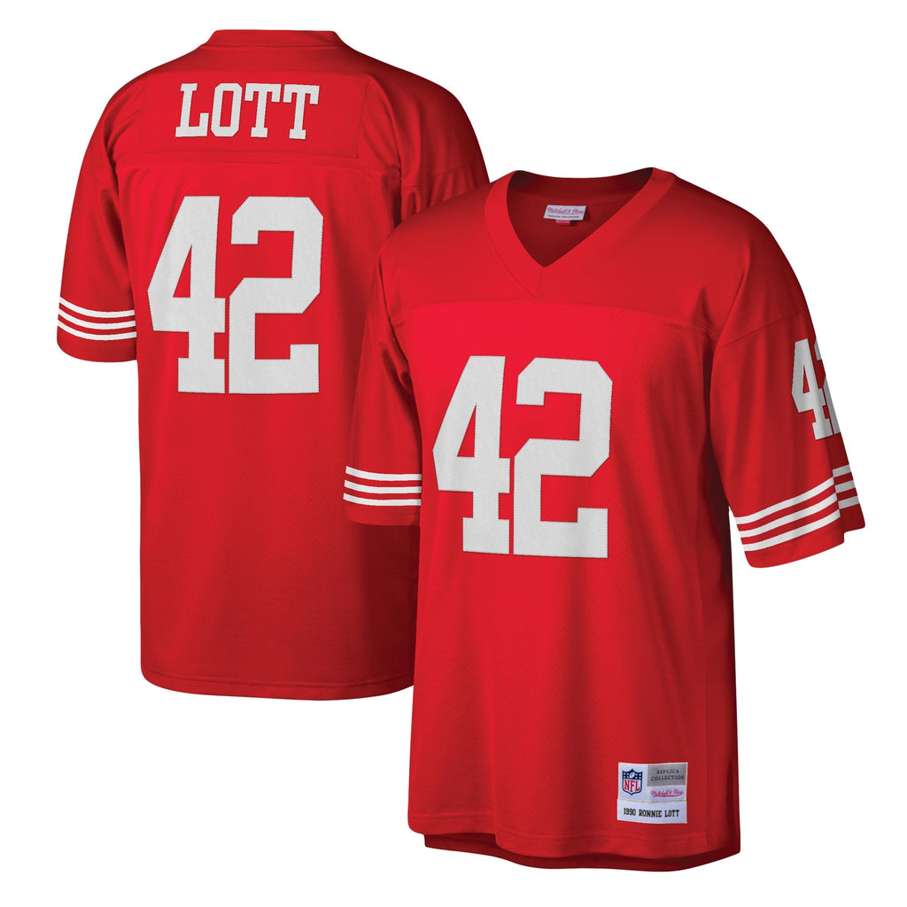 Ronnie Lott San Francisco 49ers Mitchell & Ness Legacy Replica Jersey - Scarlet product image 1, provided for visual
