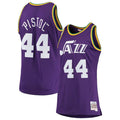 New Orleans Jazz "Pistol" Pete Maravich Mitchell & Ness Purple Swingman Jersey for Men product image 1, provided for visual