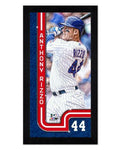 Chicago Cubs Anthony Rizzo Pinstripe Miniframe- 13”x 6.75 product image 1, provided for visual reference and product detail