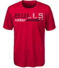 Youth Chicago Bulls Dri Tek Red Performance T-Shirt product image 1, provided for visual reference and product detail review