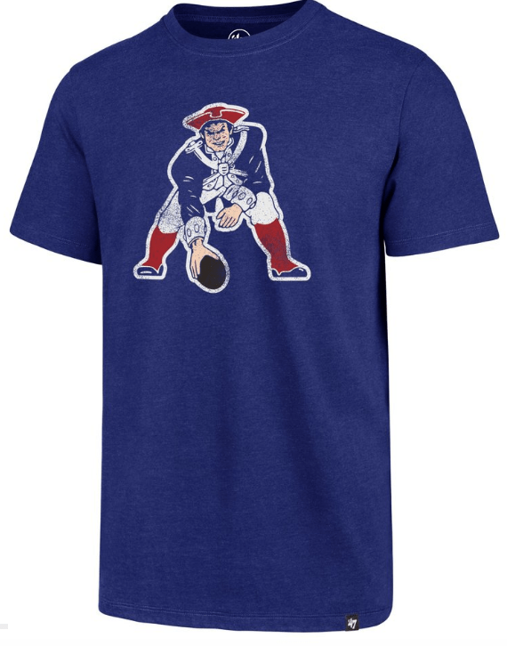 New England Patriots NFL Throwback Club T-Shirt By ’47 Brand for Men product image 1, provided for visual reference and