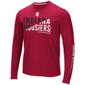 Mens Indiana Hoosiers Lutz Long Sleeve T-Shirt product image 1, provided for visual reference and product detail review