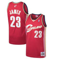 Mens Cleveland Cavaliers LeBron James Mitchell & Ness Wine 2003-04 Hardwood Classics Swingman Jersey product image 1,