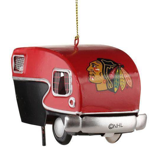 Chicago Blackhawks Team Camper Ornament product image 1, provided for visual reference and product detail review