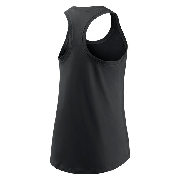 Chicago White Sox Nike Women Cropped Logo Performance Racerback Tank Top - Black product image 3, provided for visual