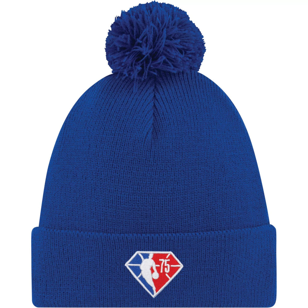 Detroit Pistons '21 NBA City Edition New Era Royal Alternate Cuffed Knit Hat product image 2, provided for visual reference