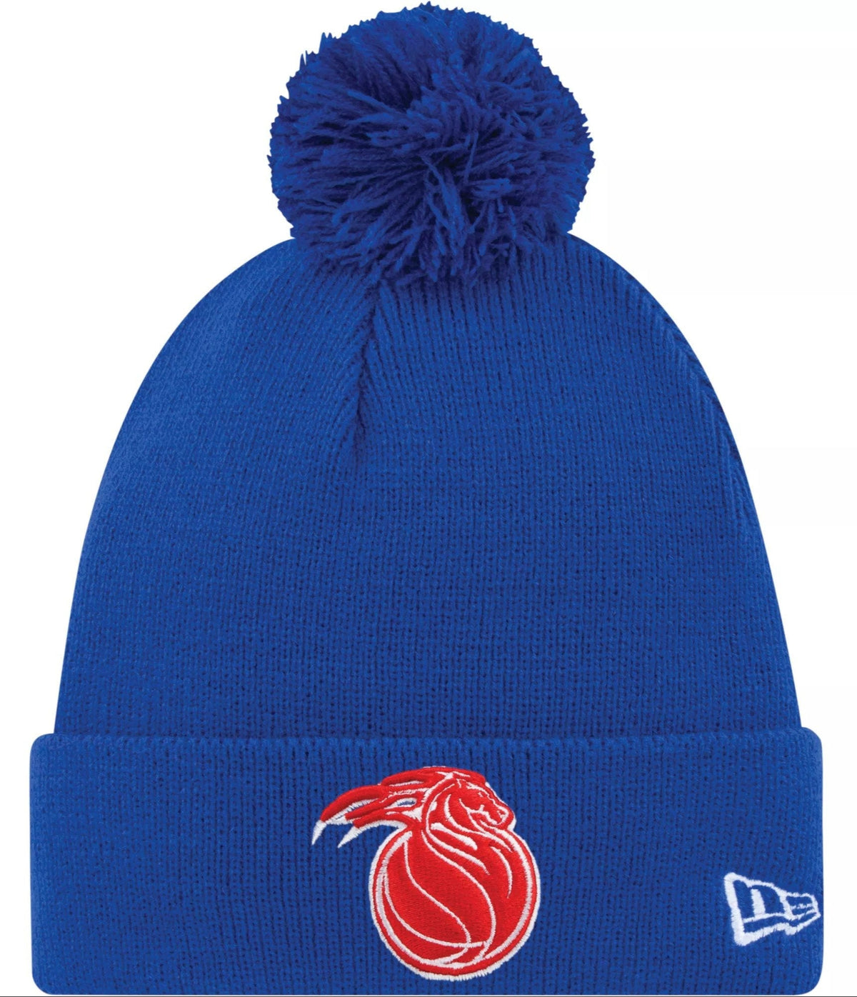 Detroit Pistons '21 NBA City Edition New Era Royal Alternate Cuffed Knit Hat product image 1, provided for visual reference