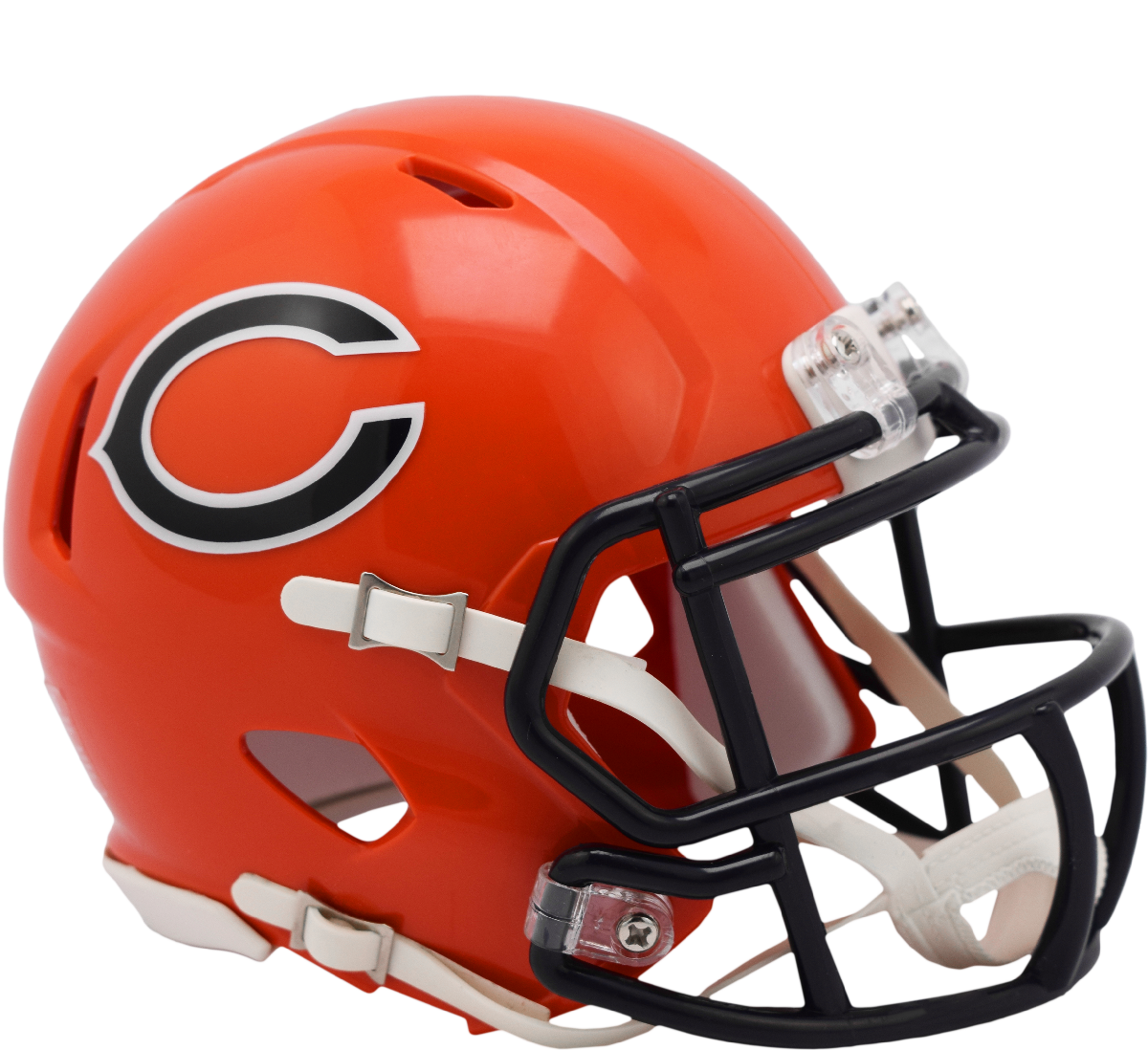 Chicago Bears Orange Alternate Speed Mini Helmet product image 1, provided for visual reference and product detail review