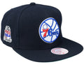 Philadelphia 76ers Mitchell & Ness Top Spot NBA 1983 Finals Snapback Hat product image 1, provided for visual reference and