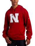 NCAA Men Nebraska Cornhuskers Playbook Fleece Red Hoodie product image 1, provided for visual reference and product detail