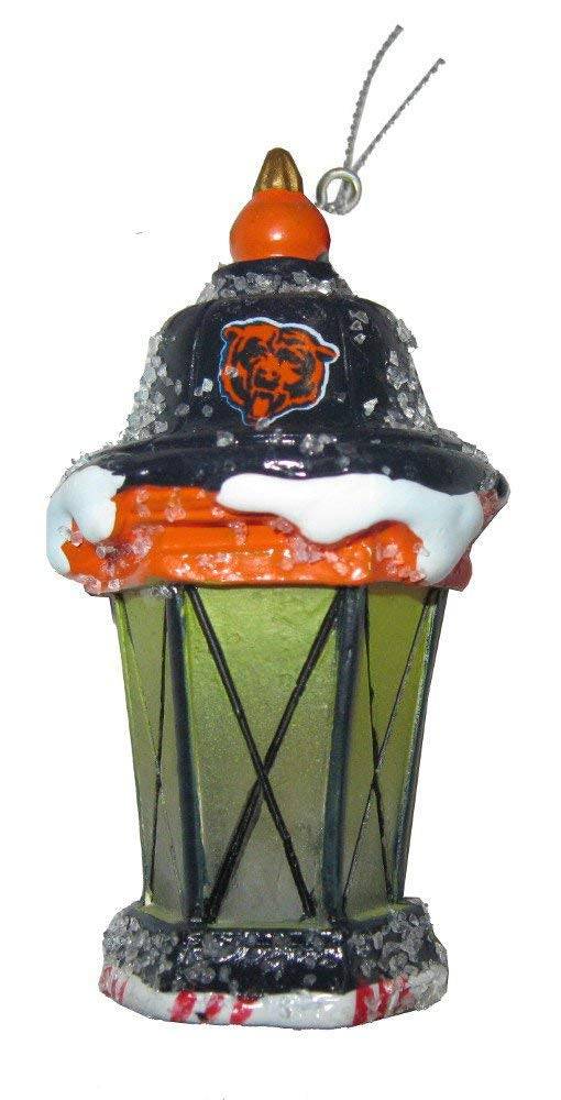 Chicago Bears NFL Football LED Light Up Lantern Christmas Ornament product image 1, provided for visual reference and