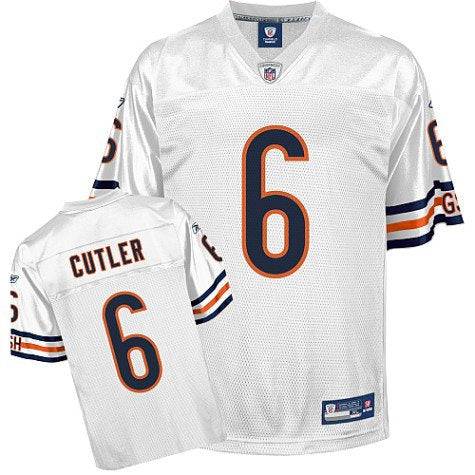 Chicago Bears Jay Cutler Youth Replica White Jersey product image 1, provided for visual reference and product detail review