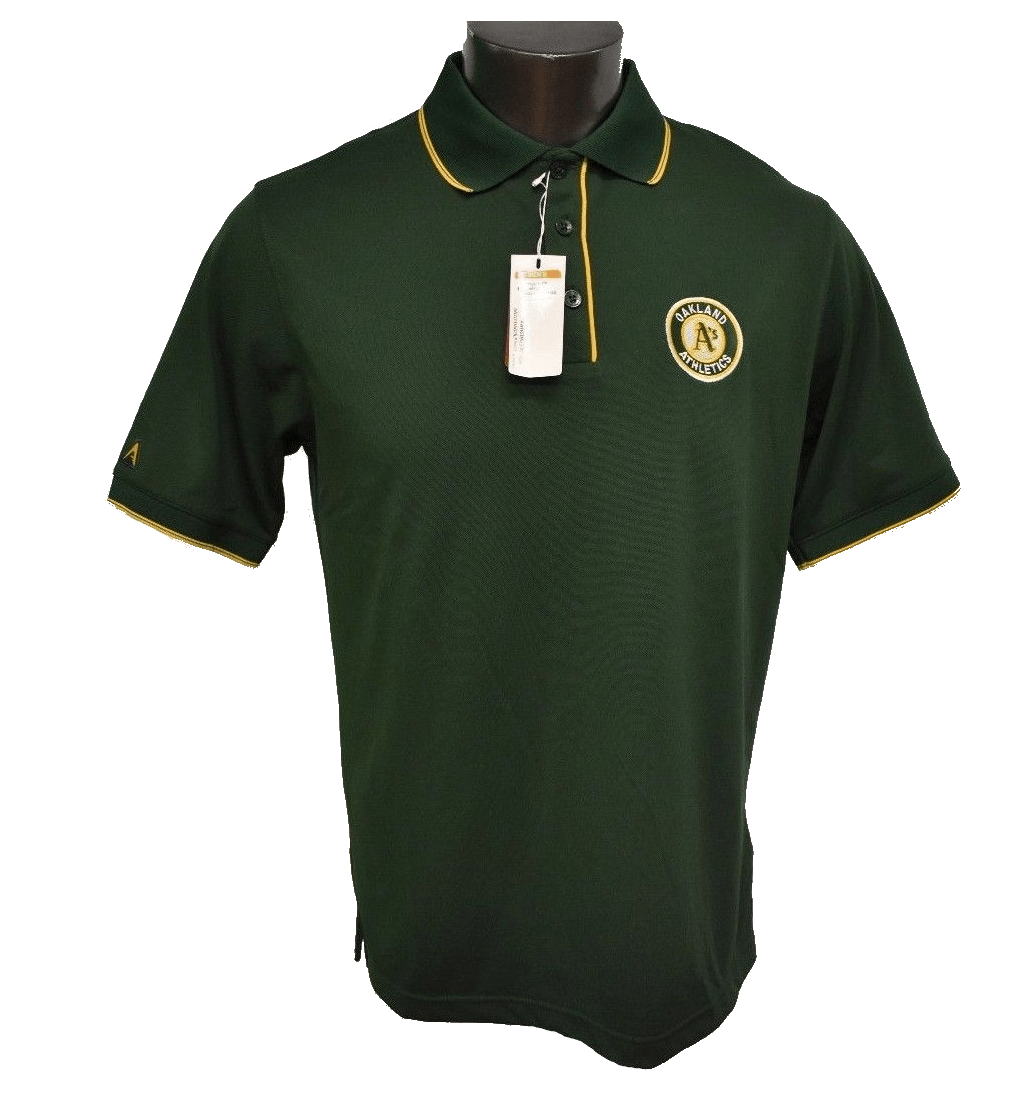 MLB Oakland Athletics Men Elite Desert Dry Xtra Lite Polo product image 1, provided for visual reference and product detail