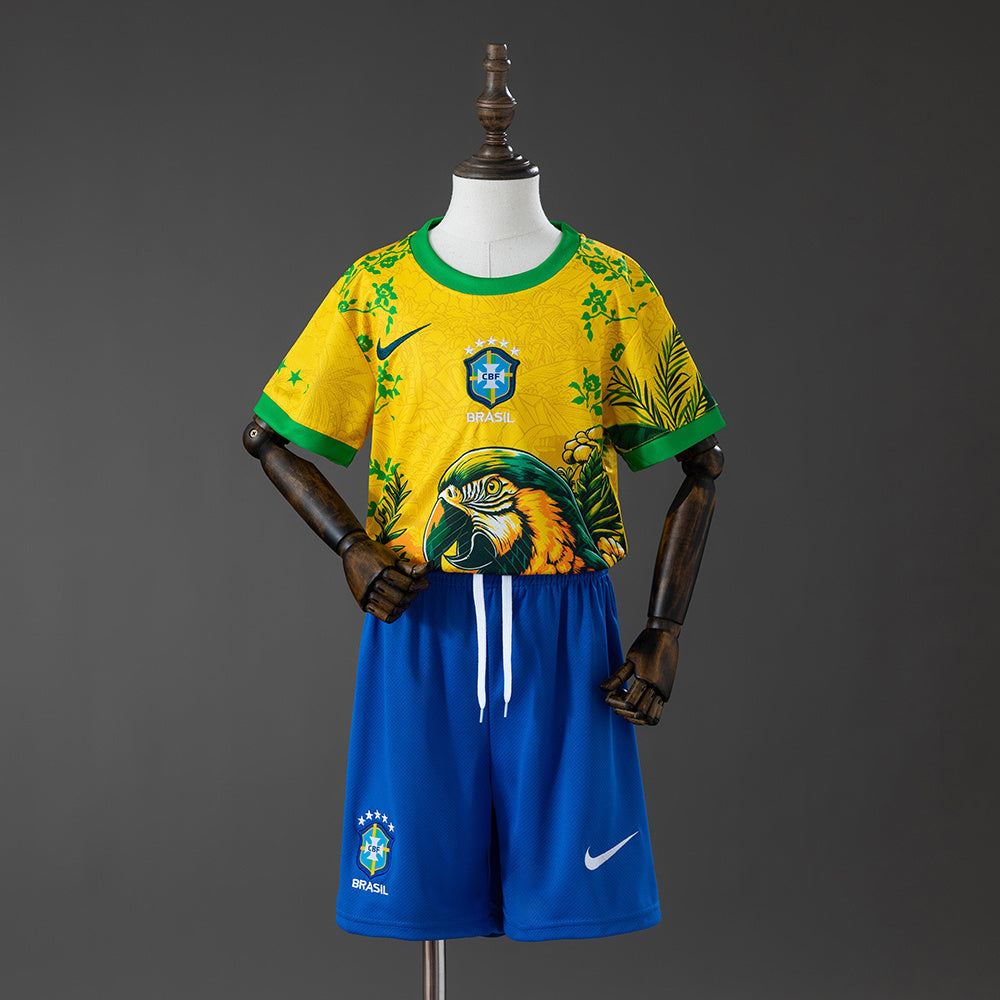 Kids Brazil Jersey 2026 World Cup Special Football Kit product image 1