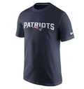 New England Patriots Nike NFL Men Essential Cotton Dri-Fit Wordmark T-Shirt product image 1, provided for visual reference