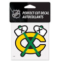 Chicago Blackhawks Tomahawk Logo Perfect Cut 4X4 Decal By Wincraft product image 1, provided for visual reference and