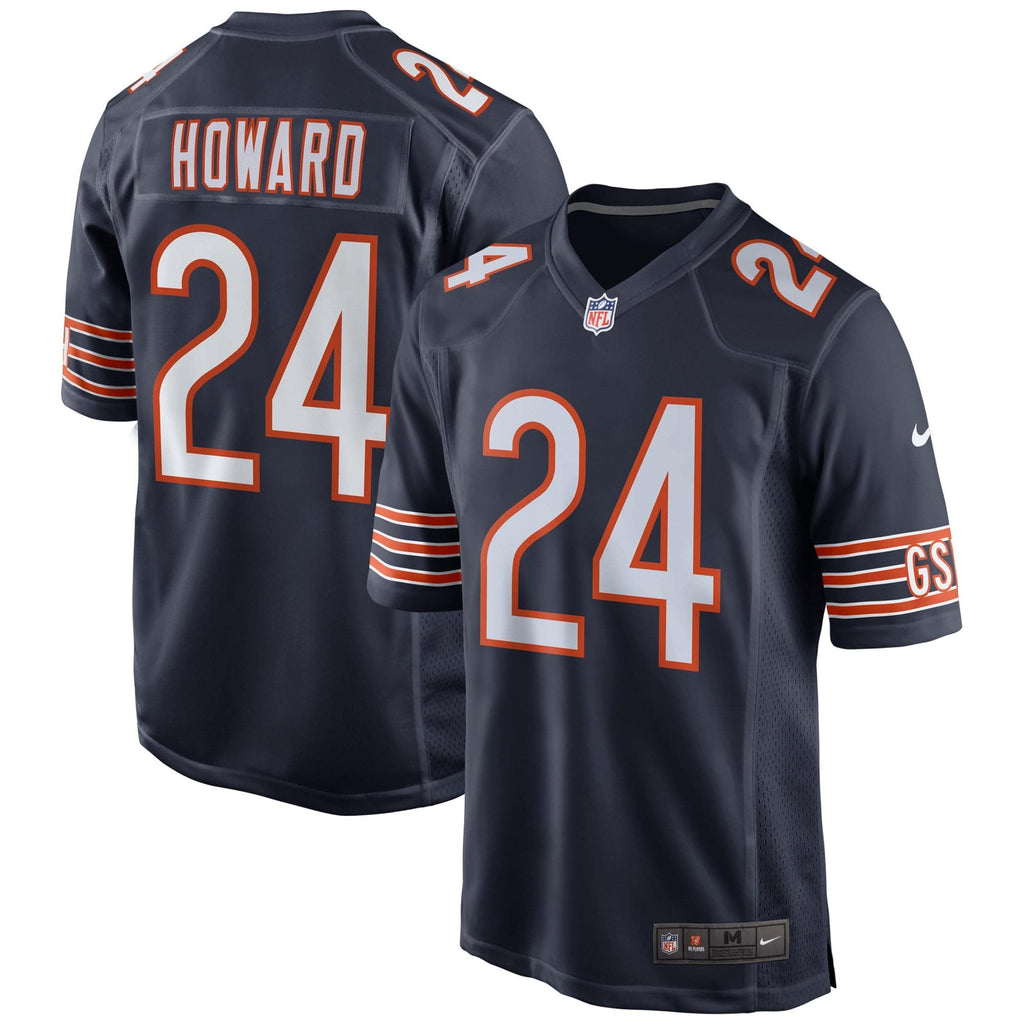 Youth Chicago Bears Jordan Howard Nike Navy Game Jersey product image 1, provided for visual reference and product detail