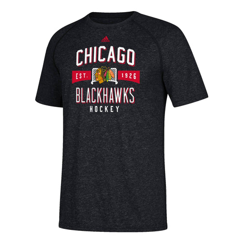 Adidas Chicago Blackhawks NHL Shot Caller Climalite T-Shirt for Men product image 1, provided for visual reference and