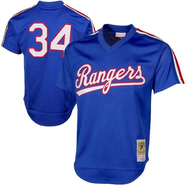 Mitchell & Ness Nolan Ryan Royal Texas Rangers 1989 Authentic Cooperstown Collection Mesh Batting Practice Jersey for Men