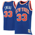 New York Knicks Patrick Ewing Mitchell & Ness Blue 1991-92 Hardwood Classics Swingman Jersey for Men product image 1,