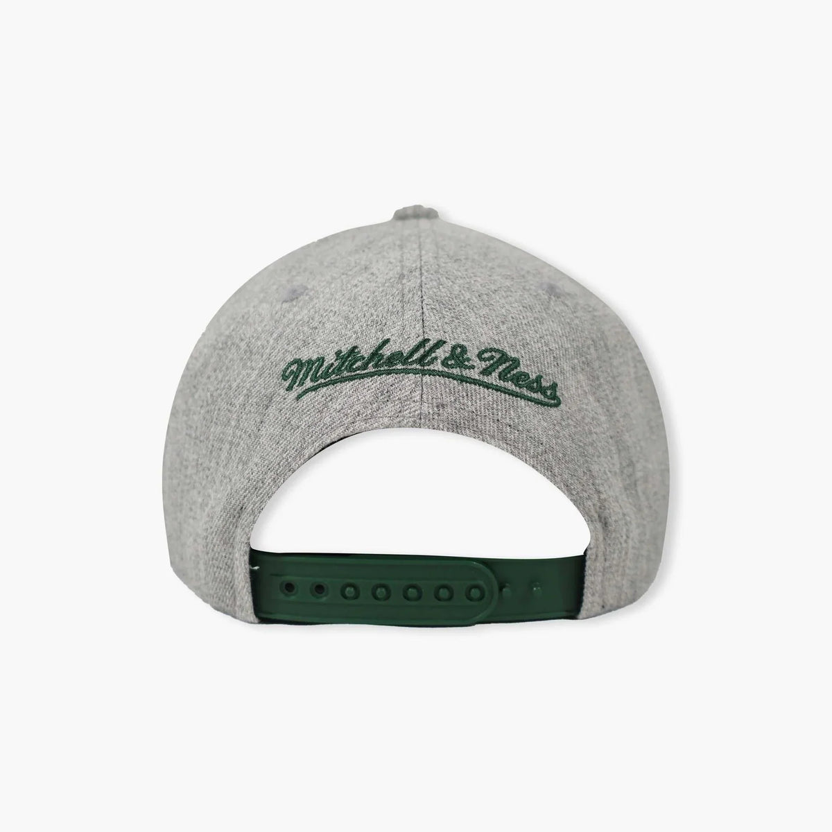 Boston Celtics Team Gray Heathered 2.0 Mitchell & Ness Snapback Hat product image 4, provided for visual reference and