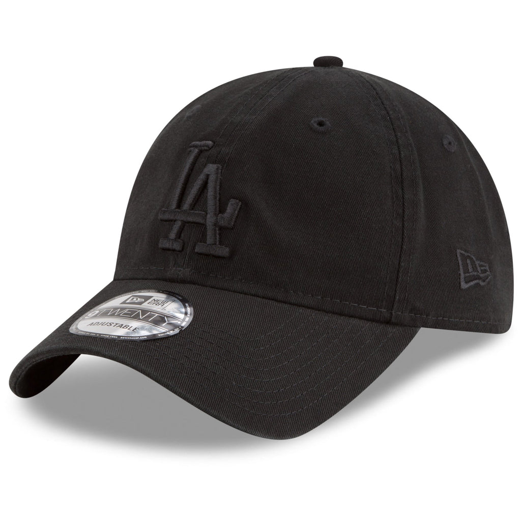 New Era Black Los Angeles Dodgers Tonal Core Classic 9TWENTY Adjustable Hat for Men product image 1, provided for visual