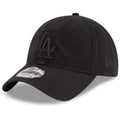 New Era Black Los Angeles Dodgers Tonal Core Classic 9TWENTY Adjustable Hat for Men product image 1, provided for visual