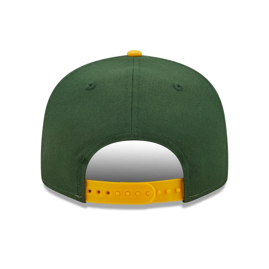 Green Bay Packers Retro Sport 3 Tone New Era 9FIFTY Snapback Hat product image 4, provided for visual reference and product